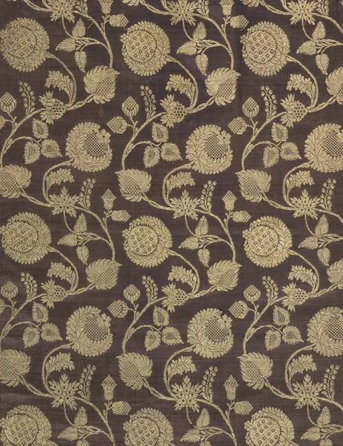 Jacquard brocade fabric swatch